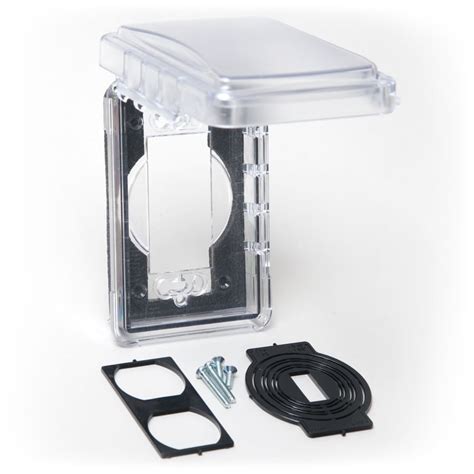 1-gang rectangle plastic weatherproof electrical box cover|SIGMA ENGINEERED SOLUTIONS 14240WH .